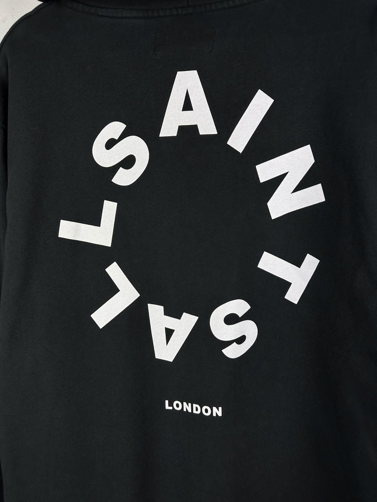 Allsaints AllSaints Tierra Oth Oversized Mens Hoodie Black Circle Logo Size US XS / EU 42 / 0 - 2 Thumbnail