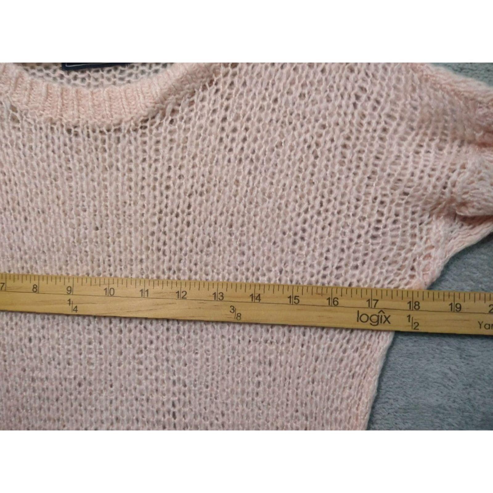 Abercrombie & Fitch Abercrombie Fitch Sweater Womens Small Pink Open Knit Lagenlook Beachy Coastal Size S / US 4 / IT 40 - 4 Thumbnail