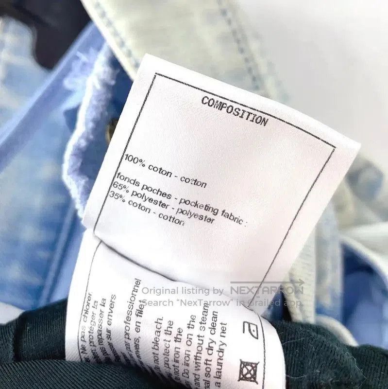 Chanel Chanel Blue Cotton Logo Women's Shorts . Size 23" - 9 Thumbnail
