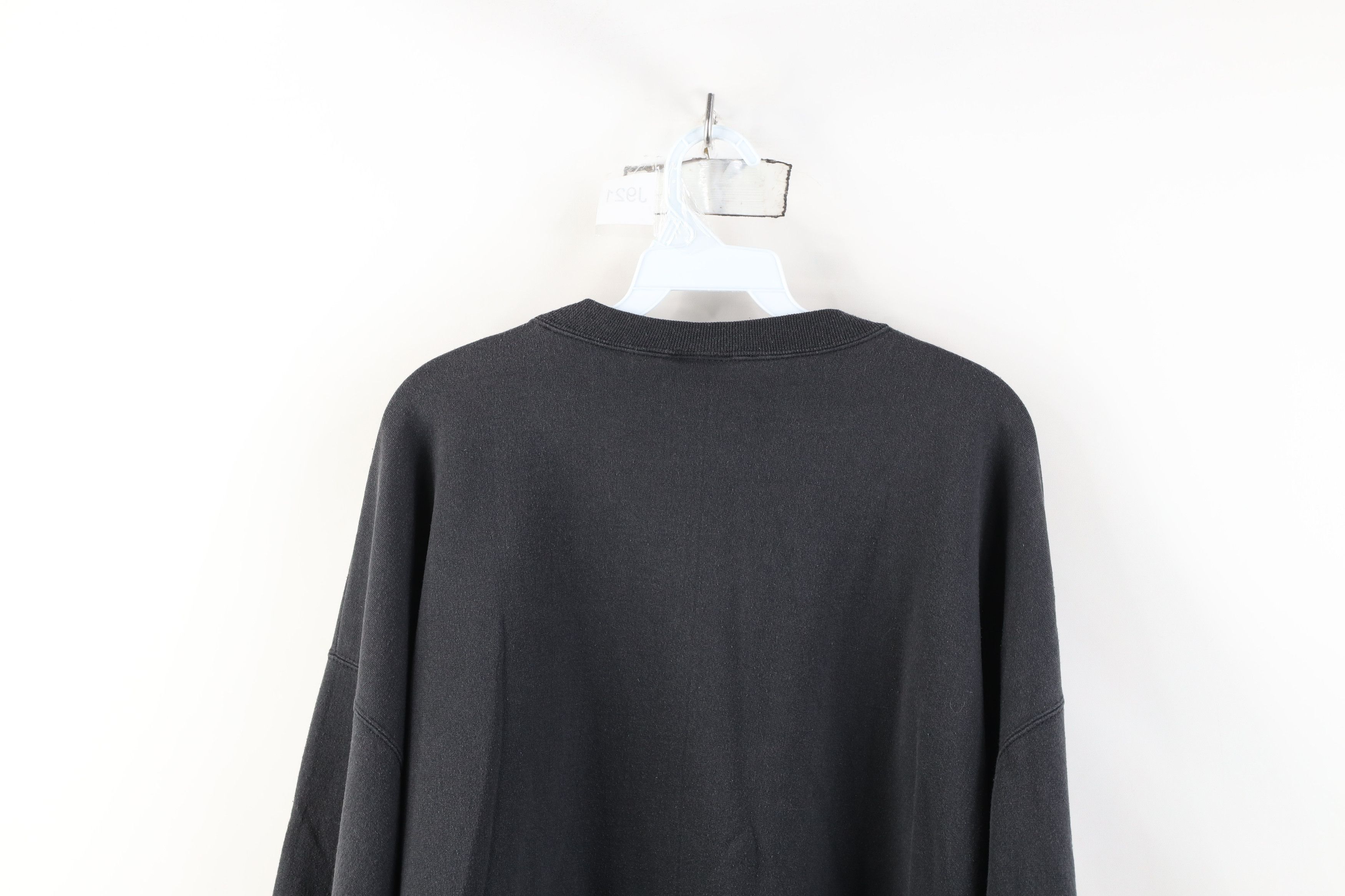 Vintage Vintage 90s Liberty USA Flag Crewneck Sweatshirt Black Size US XXL / EU 58 / 5 - 14 Thumbnail
