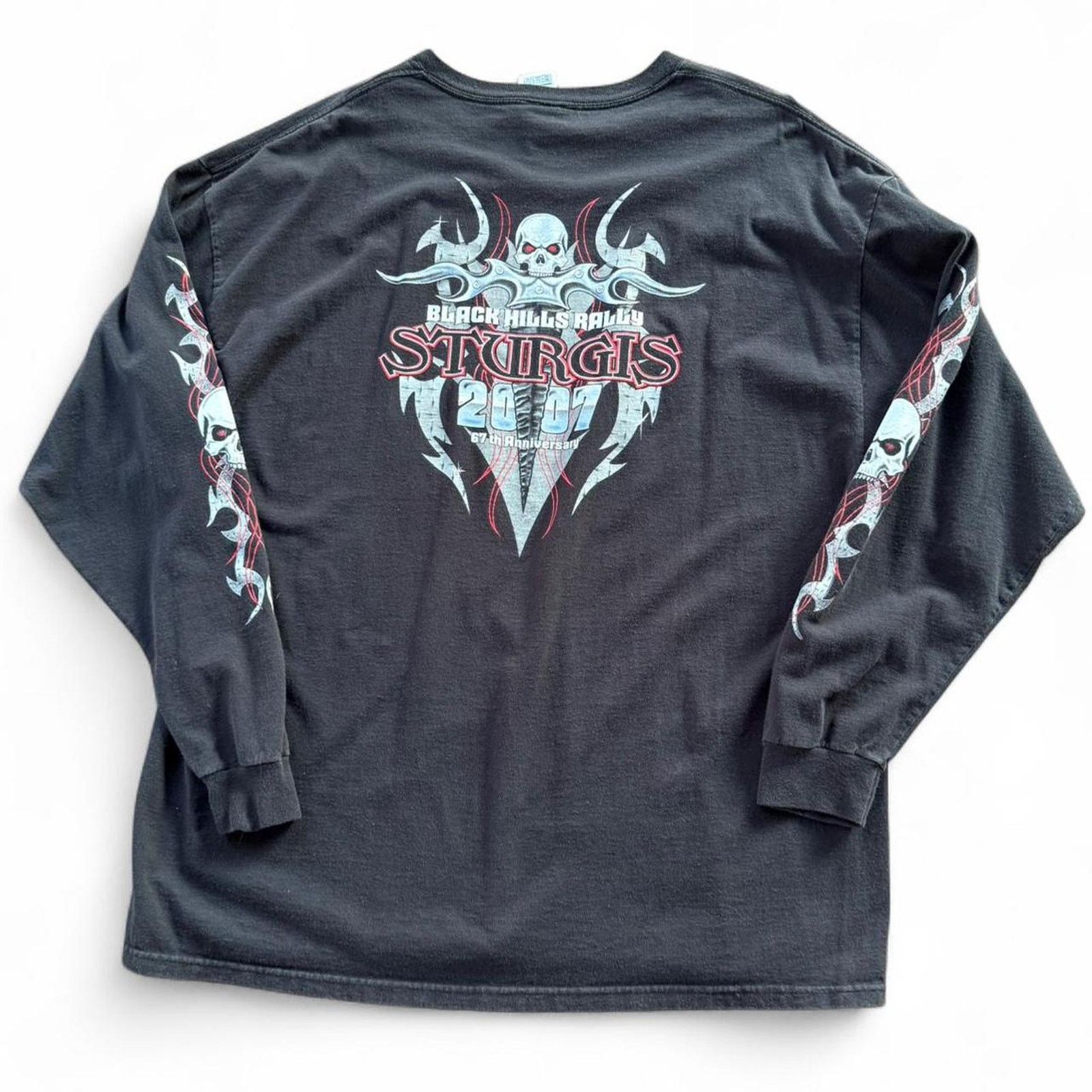 Vintage 2007 Black Hills Rally Sturgis Long Sleeve Shirt Size US XXL / EU 58 / 5 - 2 Thumbnail