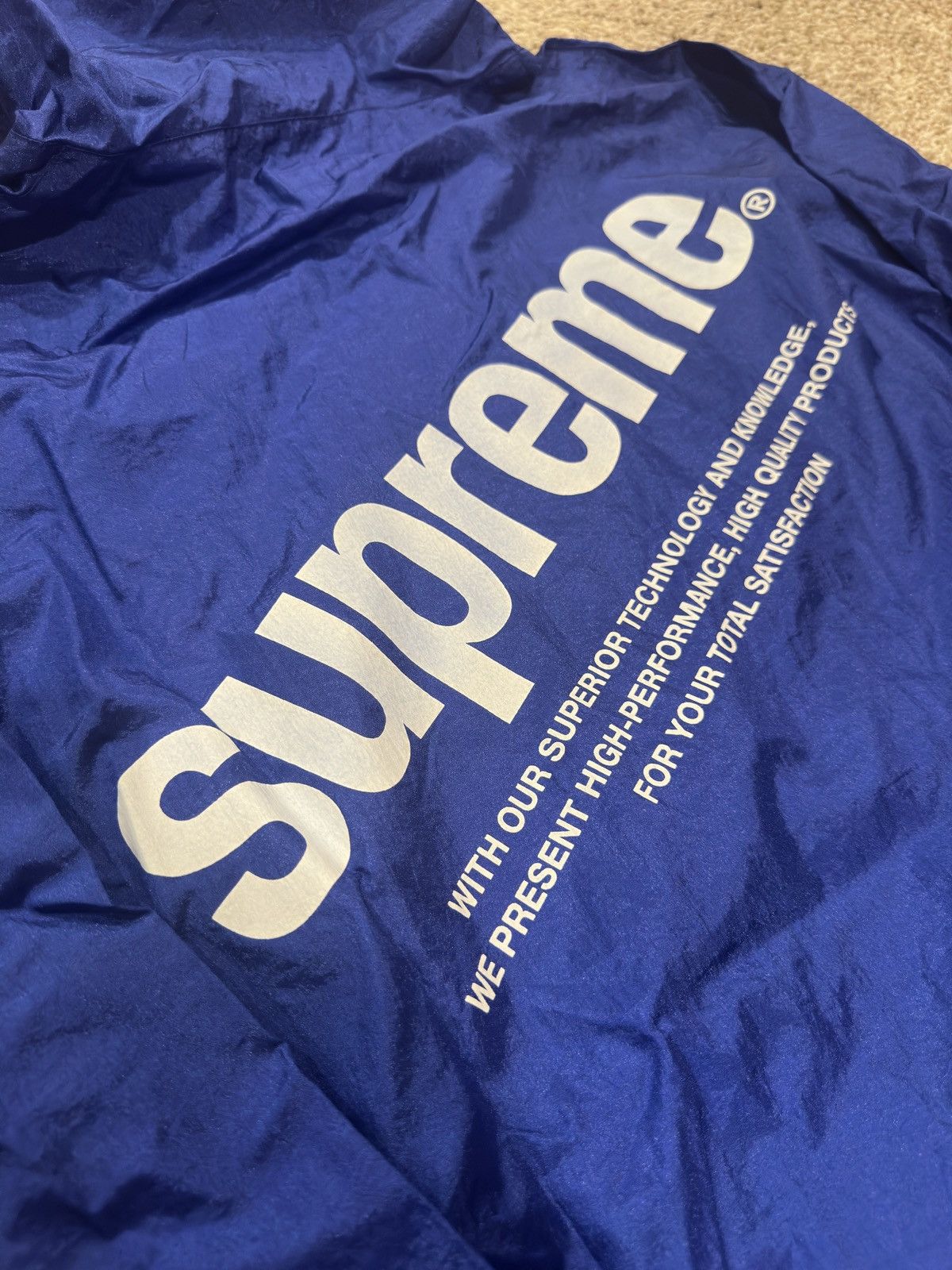 Supreme Supreme SAMPLE Nylon Packable Poncho Jacket - Royal Large Size US L / EU 52-54 / 3 - 3 Thumbnail