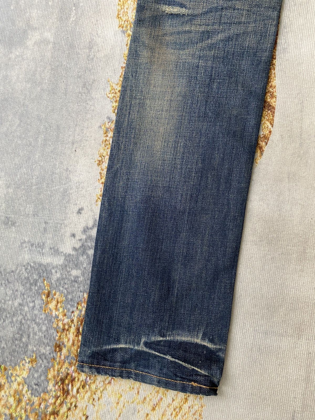 JACKROSE Jack Rose Japan Blue Faded Rusty Claw Marks Denim Size US 32 / EU 48 - 13 Thumbnail