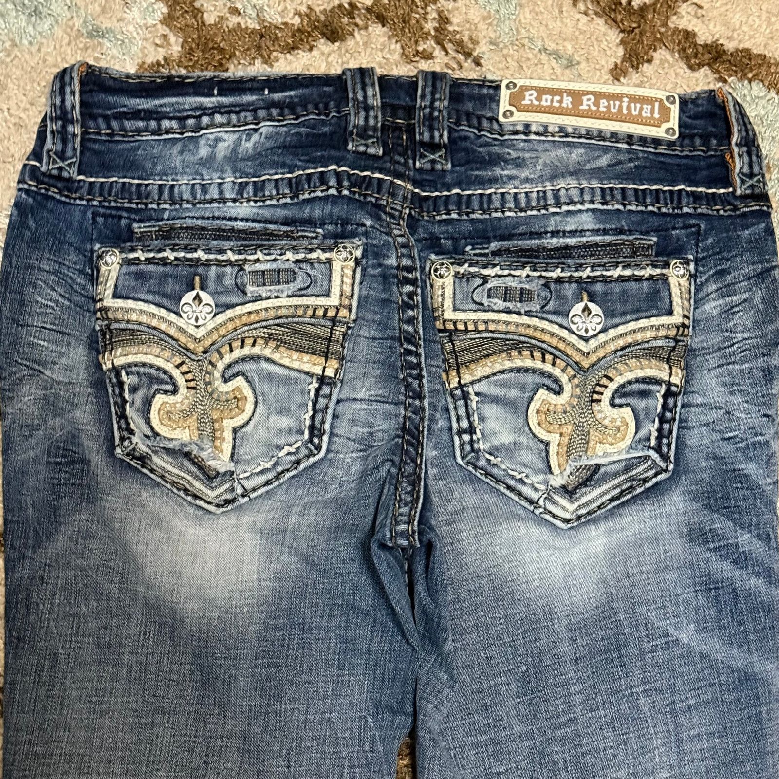 Rock Revival Rock Revival Womens Damyan Straight Jeans Size 30x30 Y2K Size 30" / US 8 / IT 44 - 3 Thumbnail