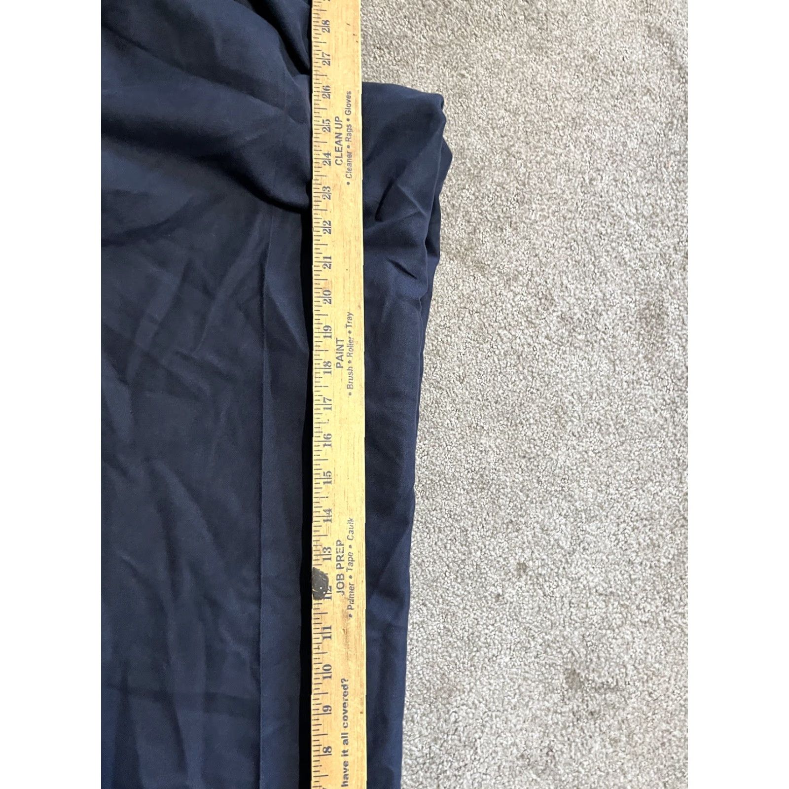 Vintage VINTAGE Greg Norman Pants Navy Blue Pleated Straight Leg Men 36W 27L Hem Chino Five Iron Regular Mens Size US 36 / EU 52 - 6 Thumbnail