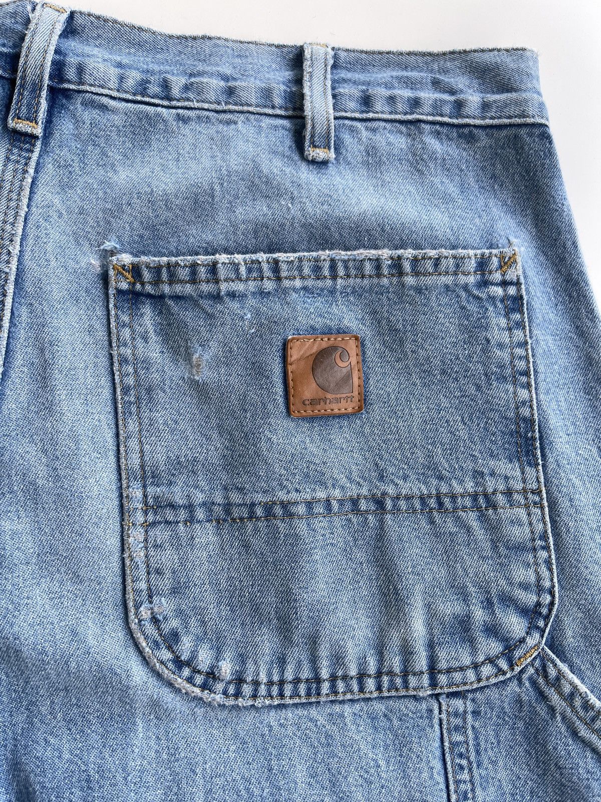 Carhartt Vintage Carhartt Carpenter Distressed Denim Size US 32 / EU 48 - 6 Thumbnail