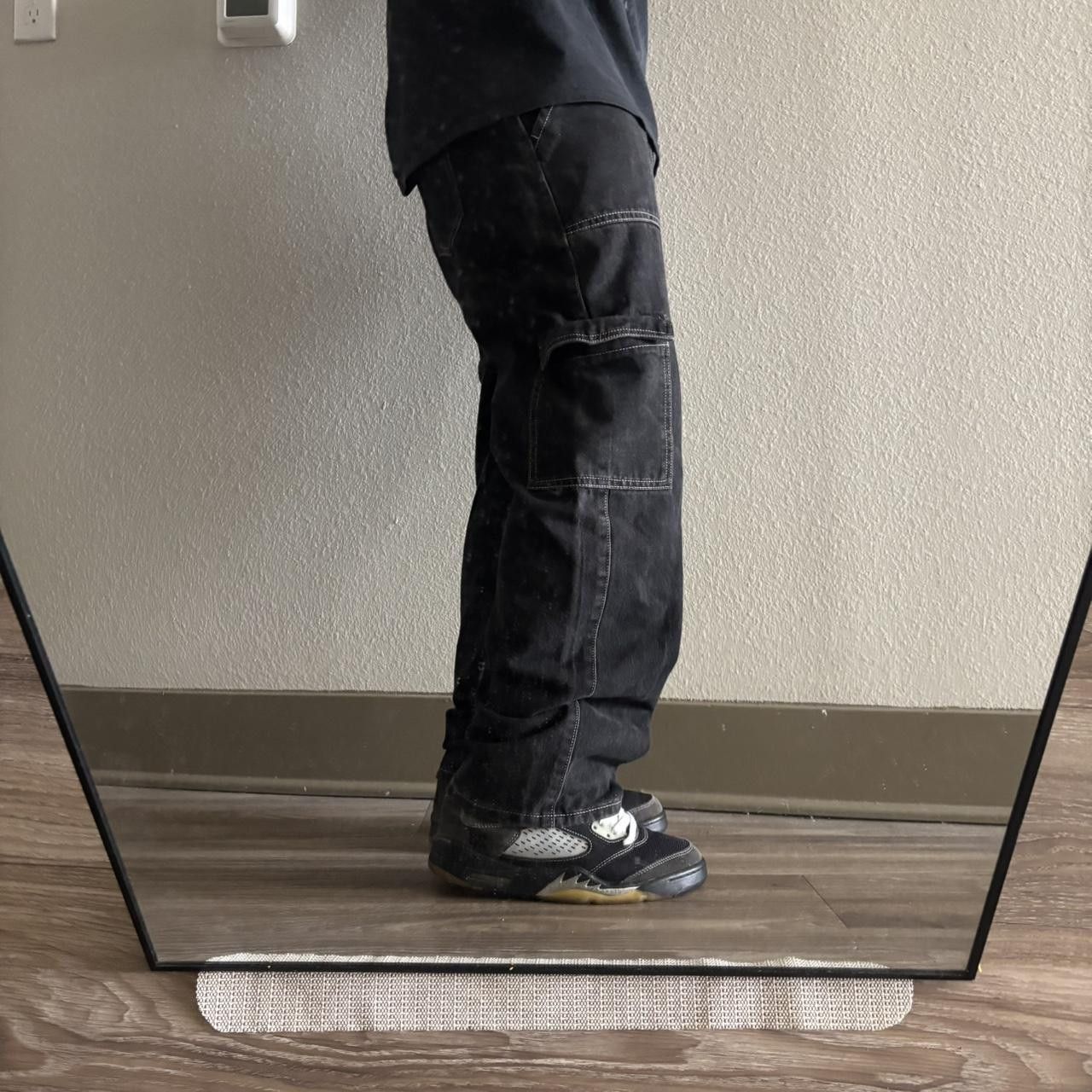 Japanese Brand Crazy Vintage Y2K/2000s Grunge Black Skater Cargo Pants! 30x29 Size US 30 / EU 46 - 2 Thumbnail