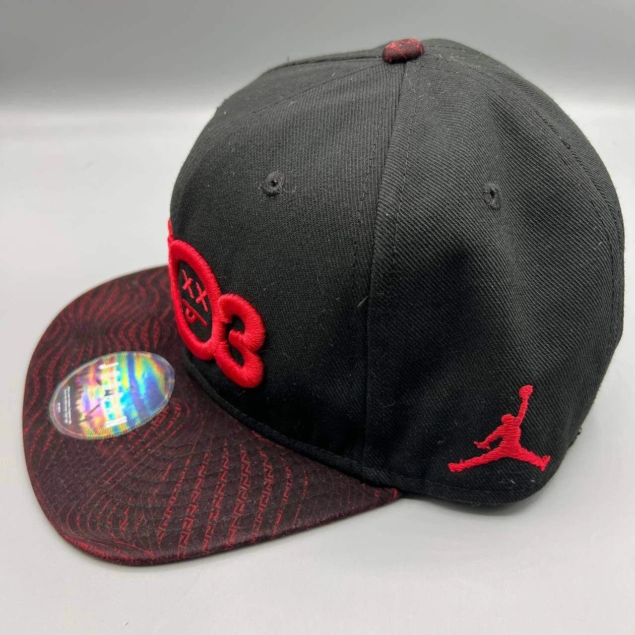 Jordan Brand Air Jordan Hat Men Flu Game Embroidered Snap Back Cap Size ONE SIZE - 4 Thumbnail
