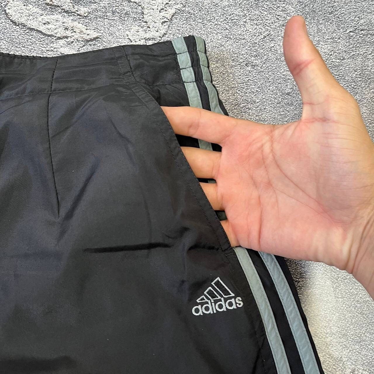 Adidas Vintage 90s Adidas Nylon Windbreaker Track Pants Men's Size US 35 - 9 Thumbnail