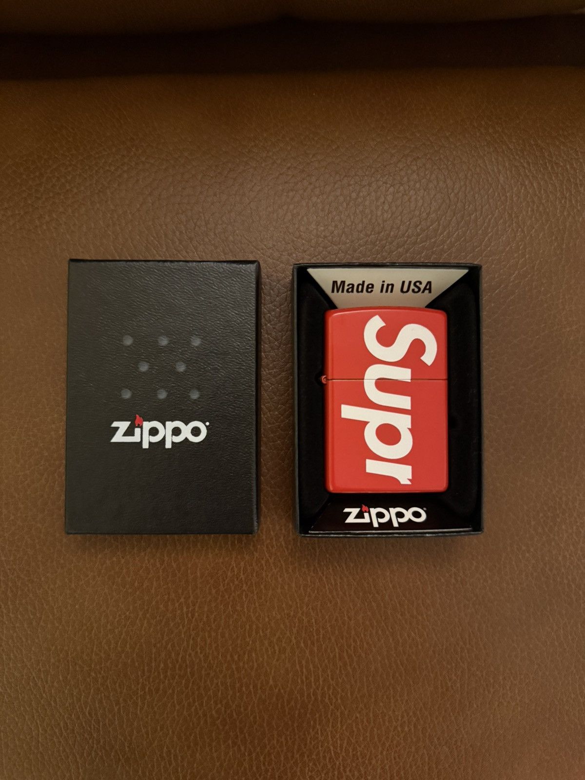 Supreme × Zippo Supreme Zippo lighter Size ONE SIZE - 2 Thumbnail