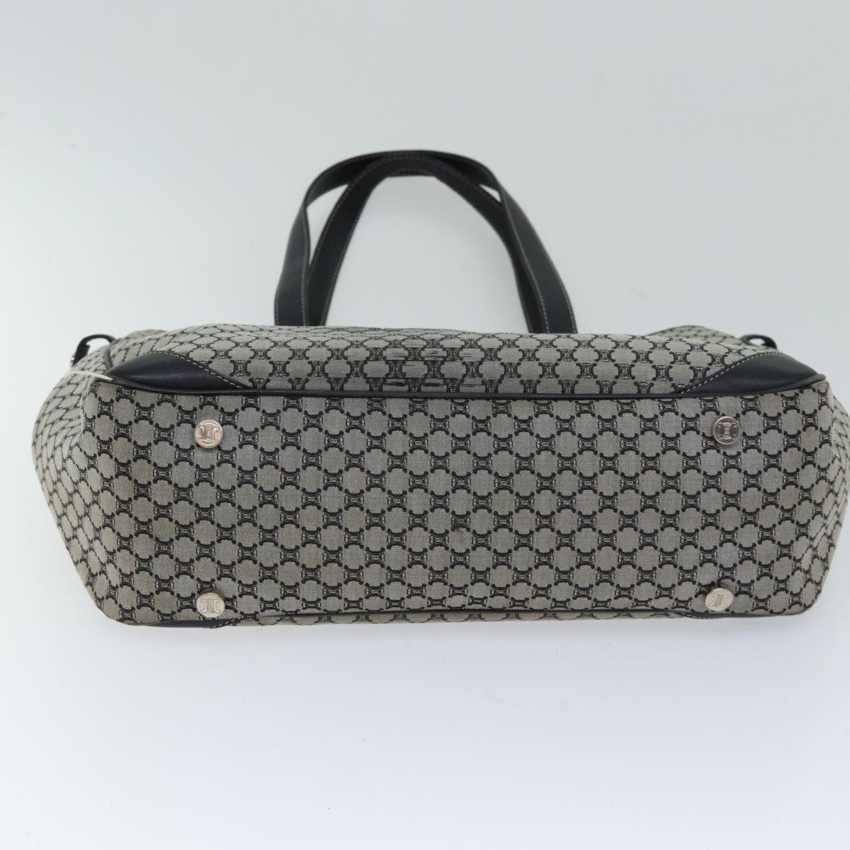 Celine CELINE Macadam Canvas Hand Bag Gray Size ONE SIZE - 6 Thumbnail