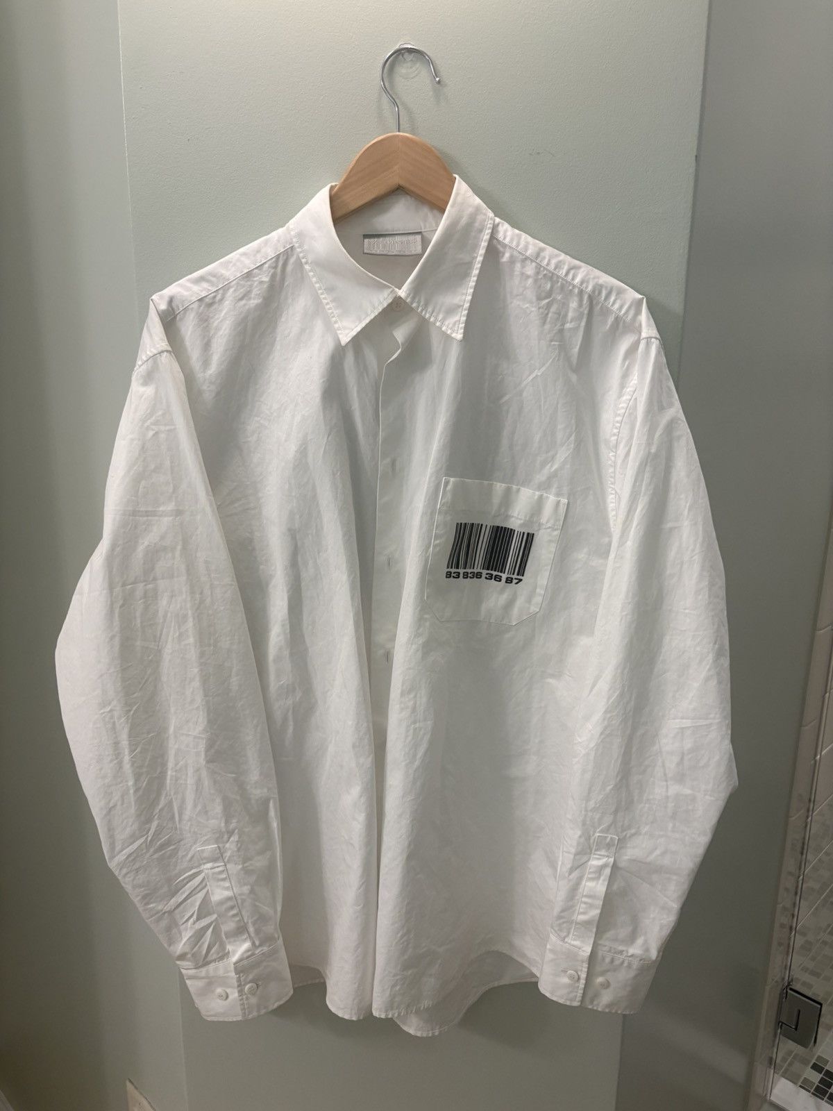 Vetements Vetements Barcode Shirt Size US M / EU 48-50 / 2 - 2 Thumbnail