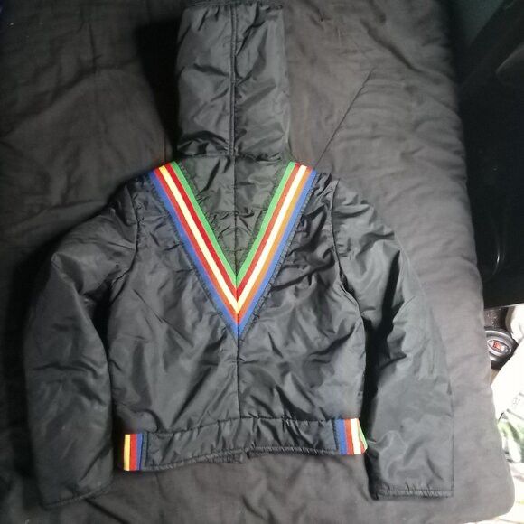 Other Vintage Rainbow Stripes Chevron Ski Jacket Hooded Parka Size S / US 4 / IT 40 - 5 Thumbnail