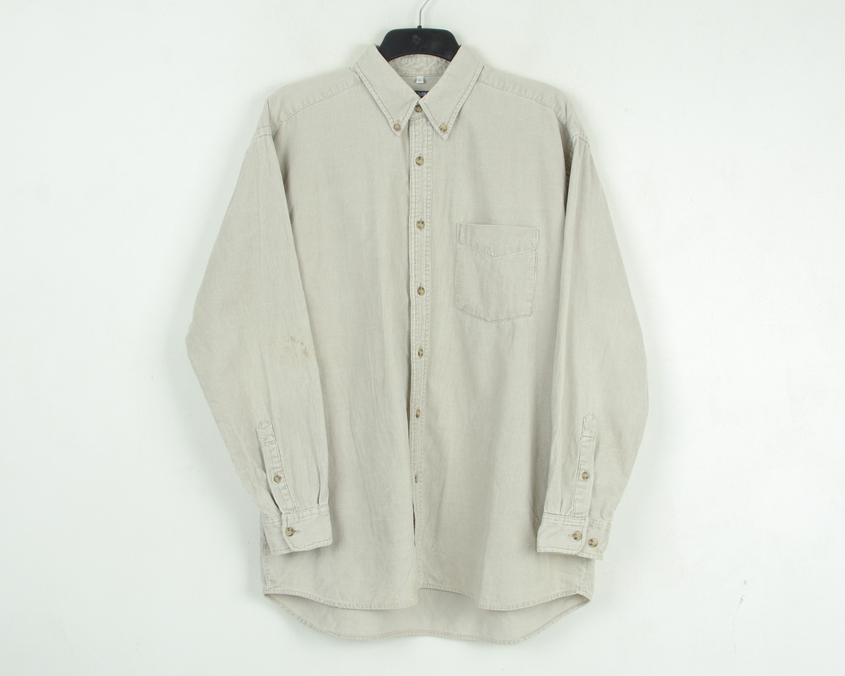 Tom Tailor Mens L Shirt Corduroy Soft Cotton Cords Long Sleeved Casual Size US L / EU 52-54 / 3 - 2 Thumbnail