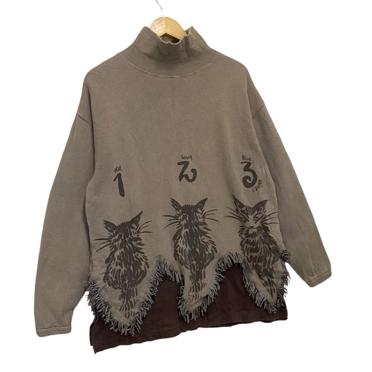 Japanese Brand Wachicfield Catt Big Logo Sweater Size US L / EU 52-54 / 3 - 2 Thumbnail