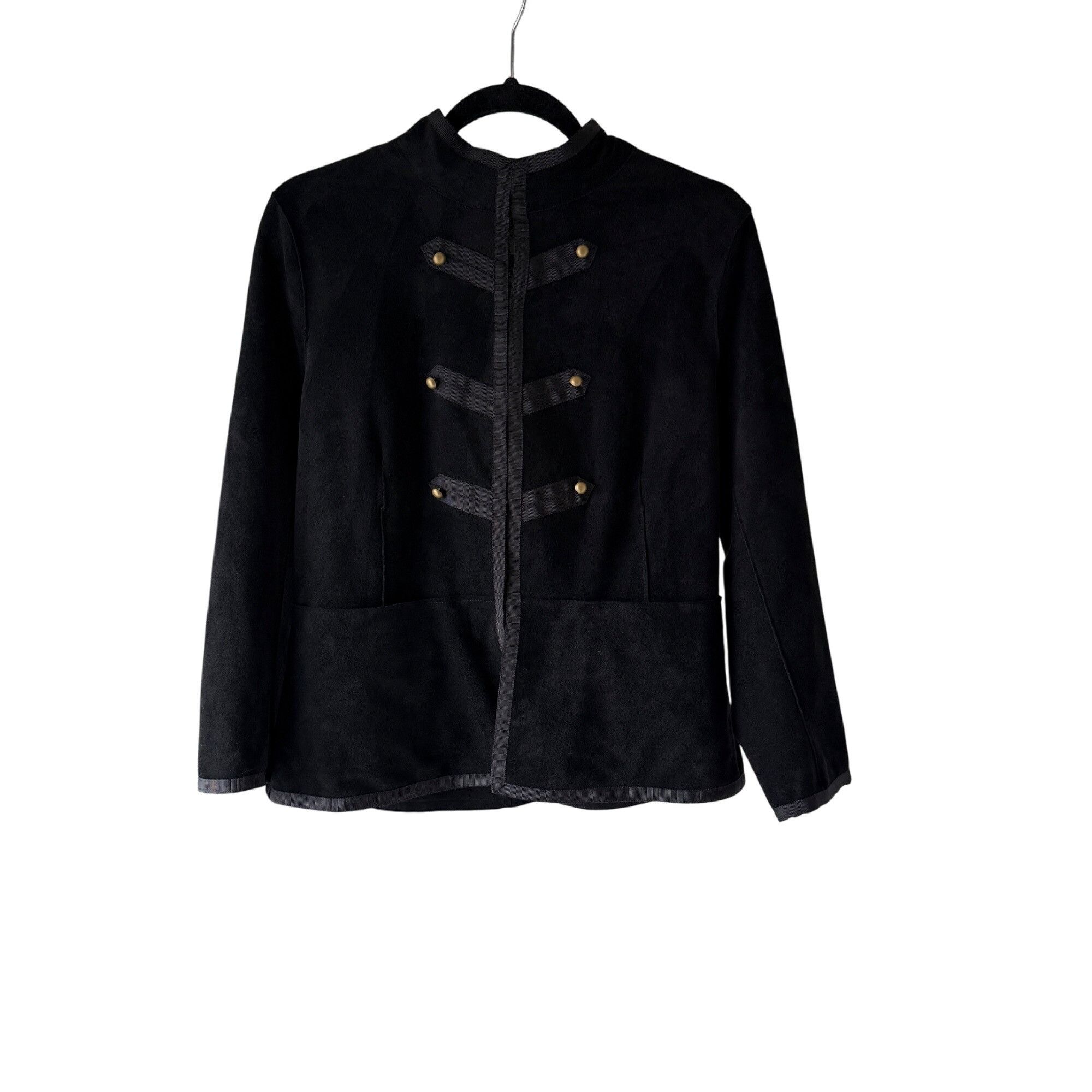 Velvet Velvet By Graham & Spencer Black Military-Style Jacket With Size S / US 4 / IT 40 - 2 Thumbnail