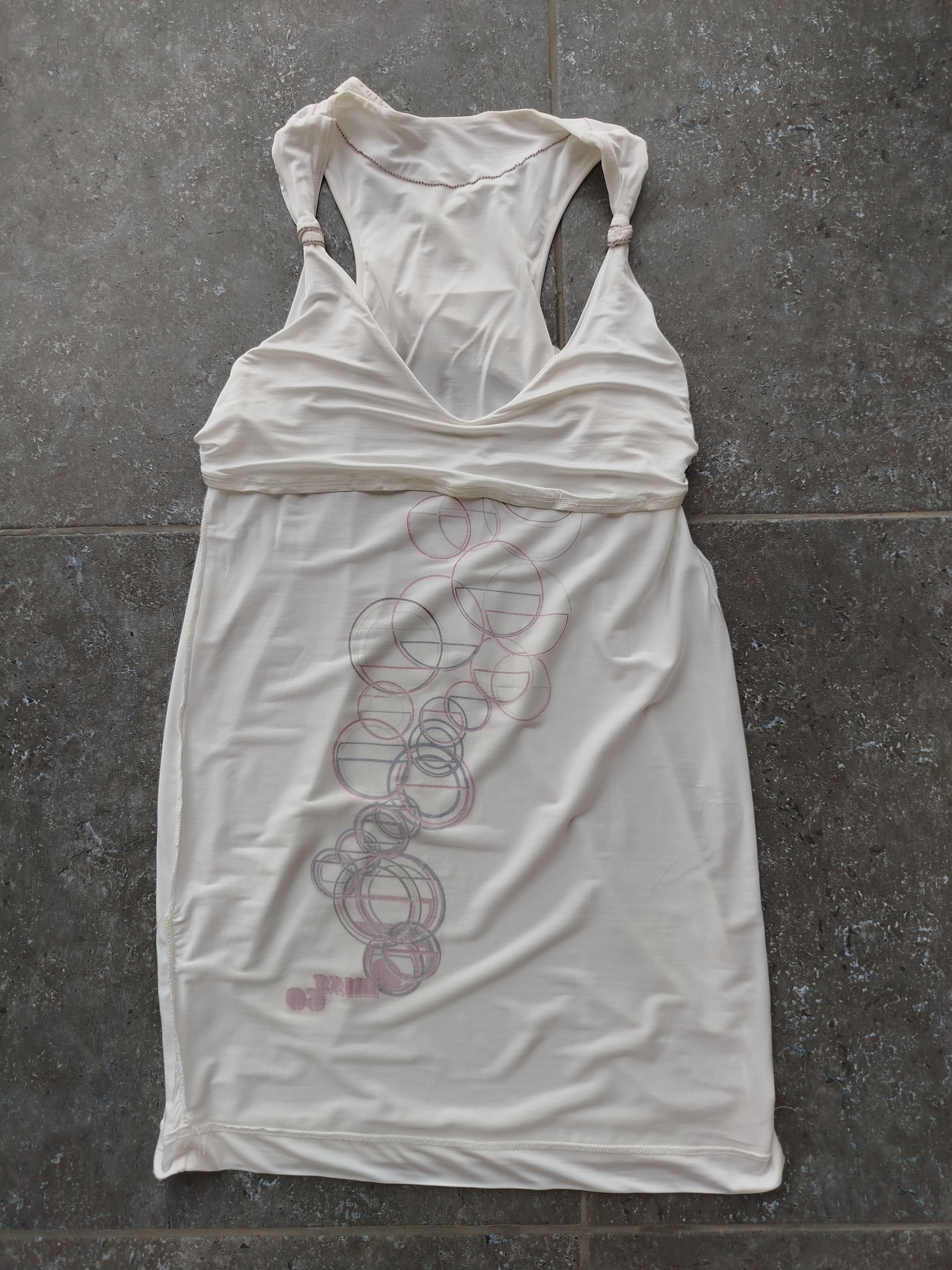 Miss Sixty Tank Top Sleeveless Circle Viscose Italy Vintage Y2K Size M Size M / US 6-8 / IT 42-44 - 8 Thumbnail