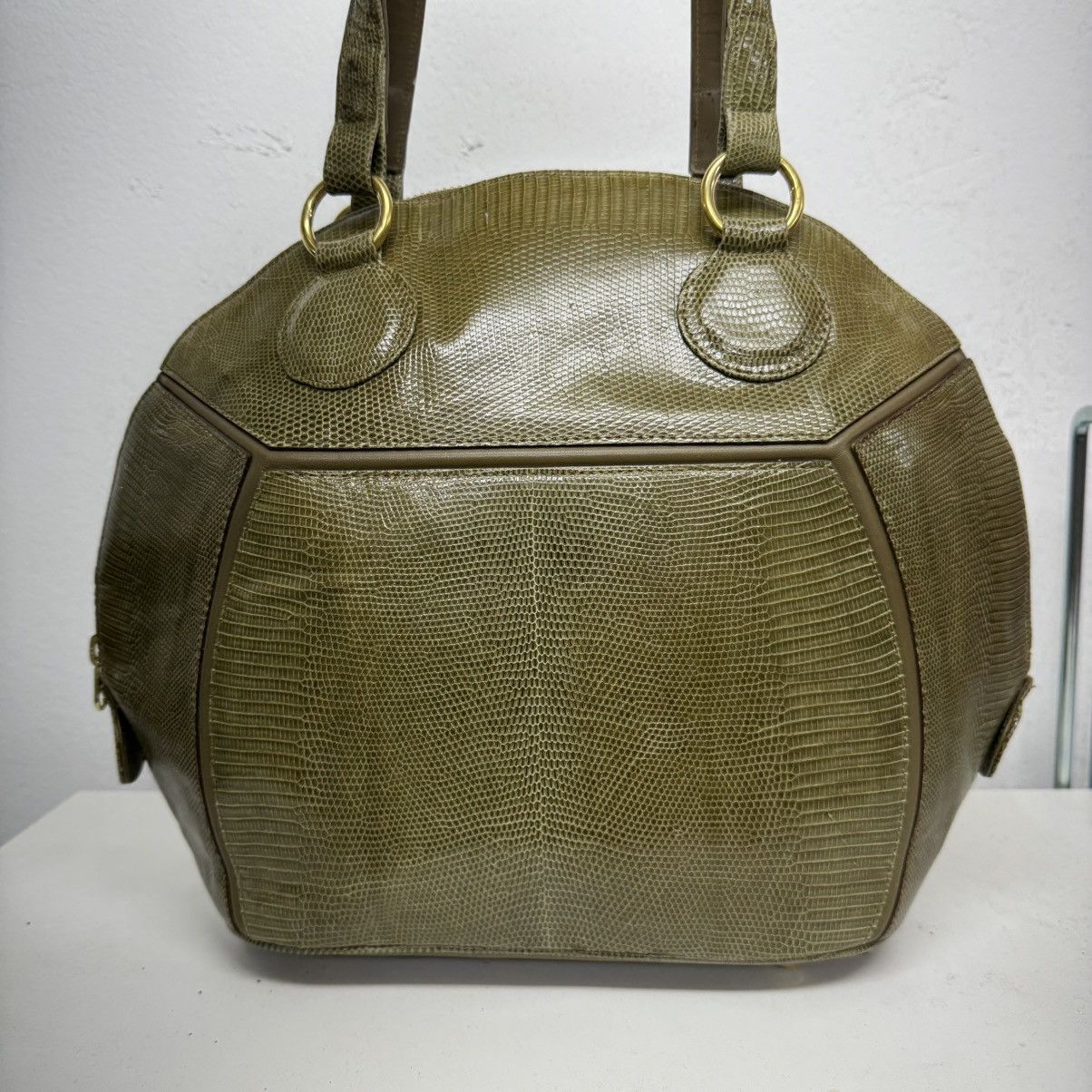 Japanese Brand Mariona Leather Lizard Skin Hand Bag Size ONE SIZE - 3 Thumbnail