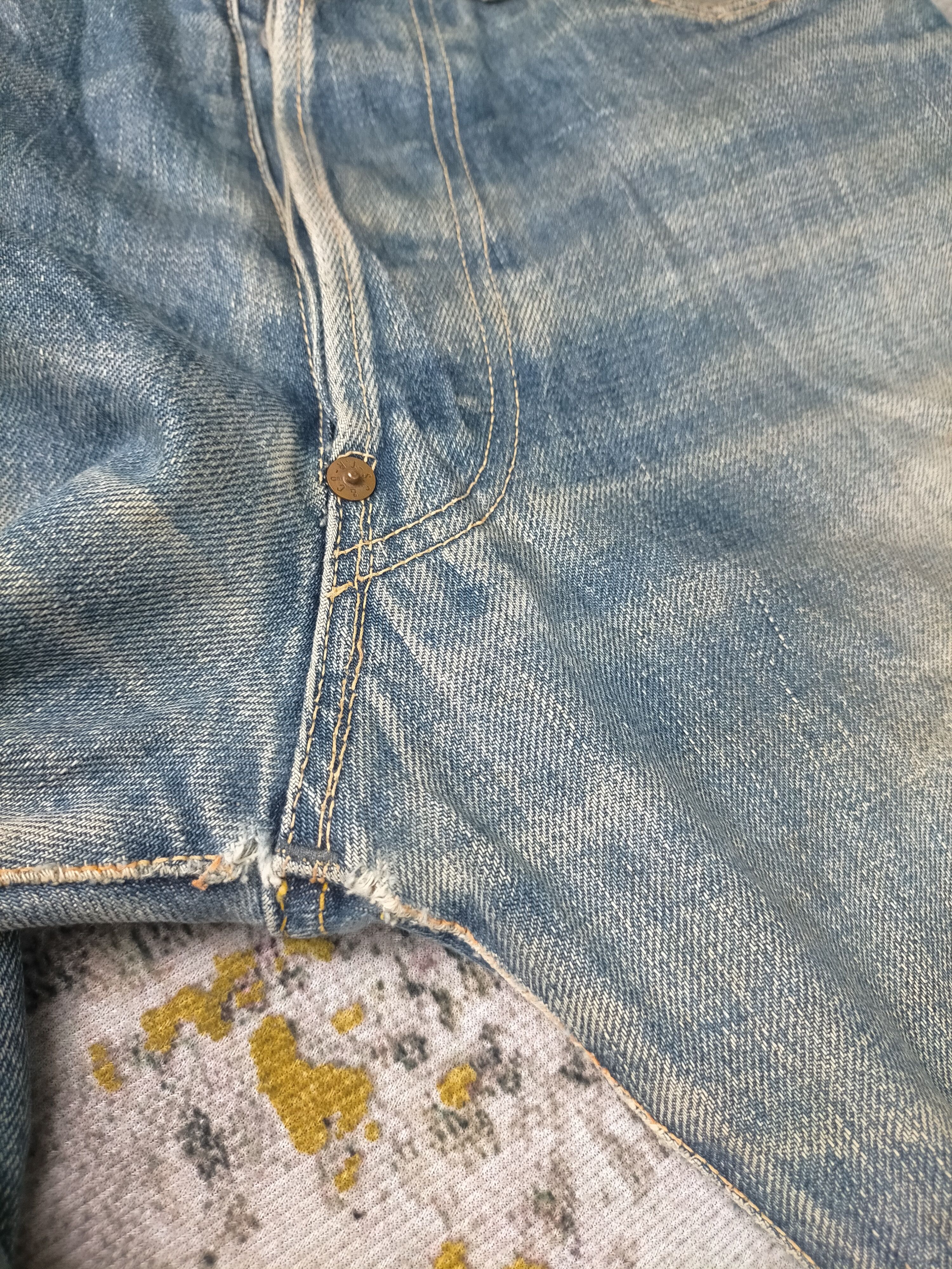 Evisu 🔥 Vintage 90s Evis Evisu Craft Selvedge Mudwash Jeans Size US 30 / EU 46 - 10 Thumbnail