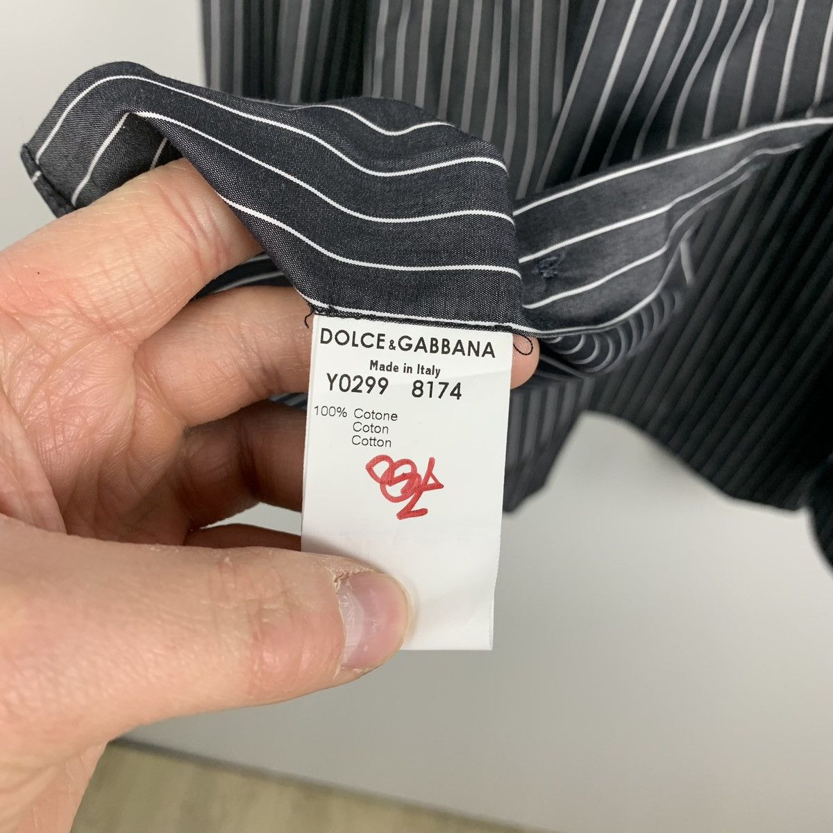 Dolce & Gabbana Men’s Dolce & Gabbana Striped Formal Shirt Long Sleeve 38 Size US S / EU 44-46 / 1 - 9 Thumbnail