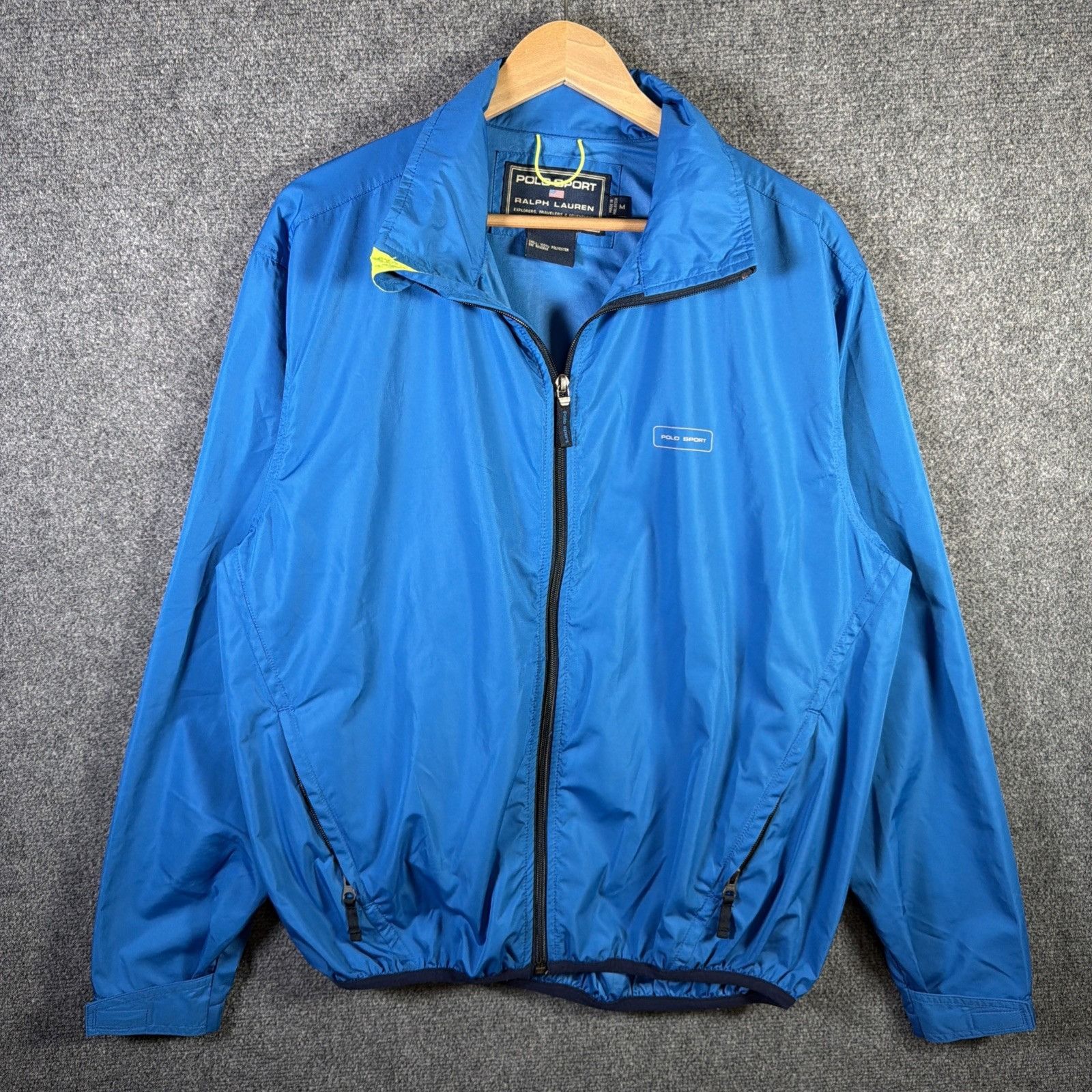 Polo Ralph Lauren Vintage Polo Ralph Lauren Jacket Mens Medium Blue 90s Zip Up Size US M / EU 48-50 / 2 - 1 Thumbnail