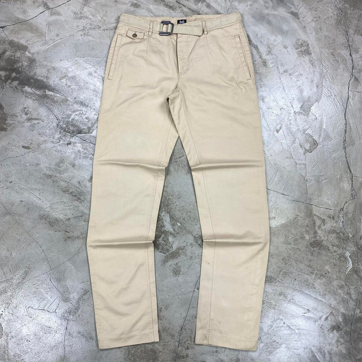 Dolce & Gabbana Side Taped Belted Trousers Size US 34 / EU 50 - 1 Thumbnail