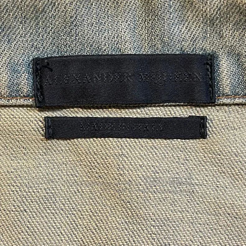 Alexander McQueen Alexander McQueen Unique Denim Jacket with Artwork. Size US L / EU 52-54 / 3 - 6 Thumbnail