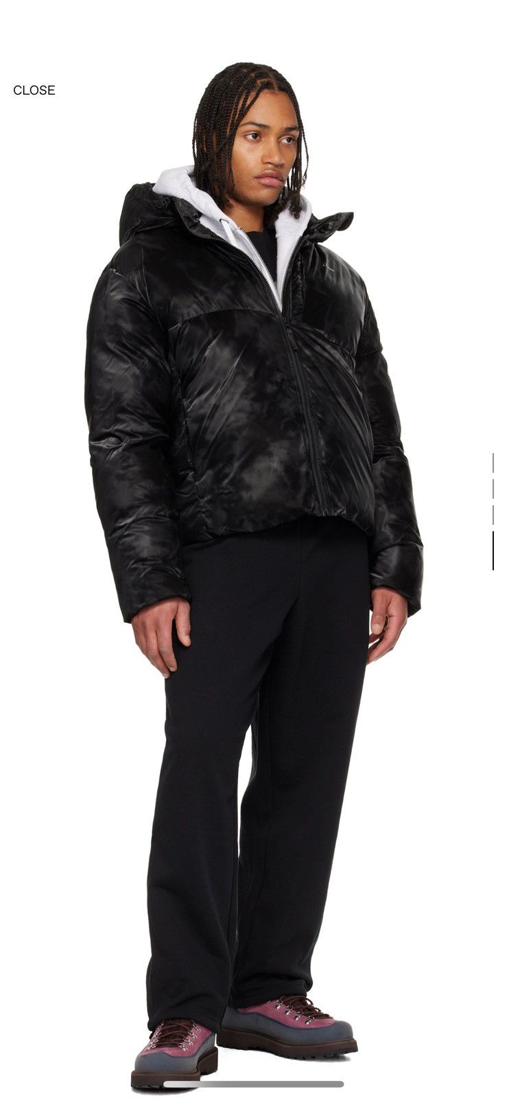 Dime Dime Wavy Puffer Smoke Black Size US L / EU 52-54 / 3 - 15 Thumbnail