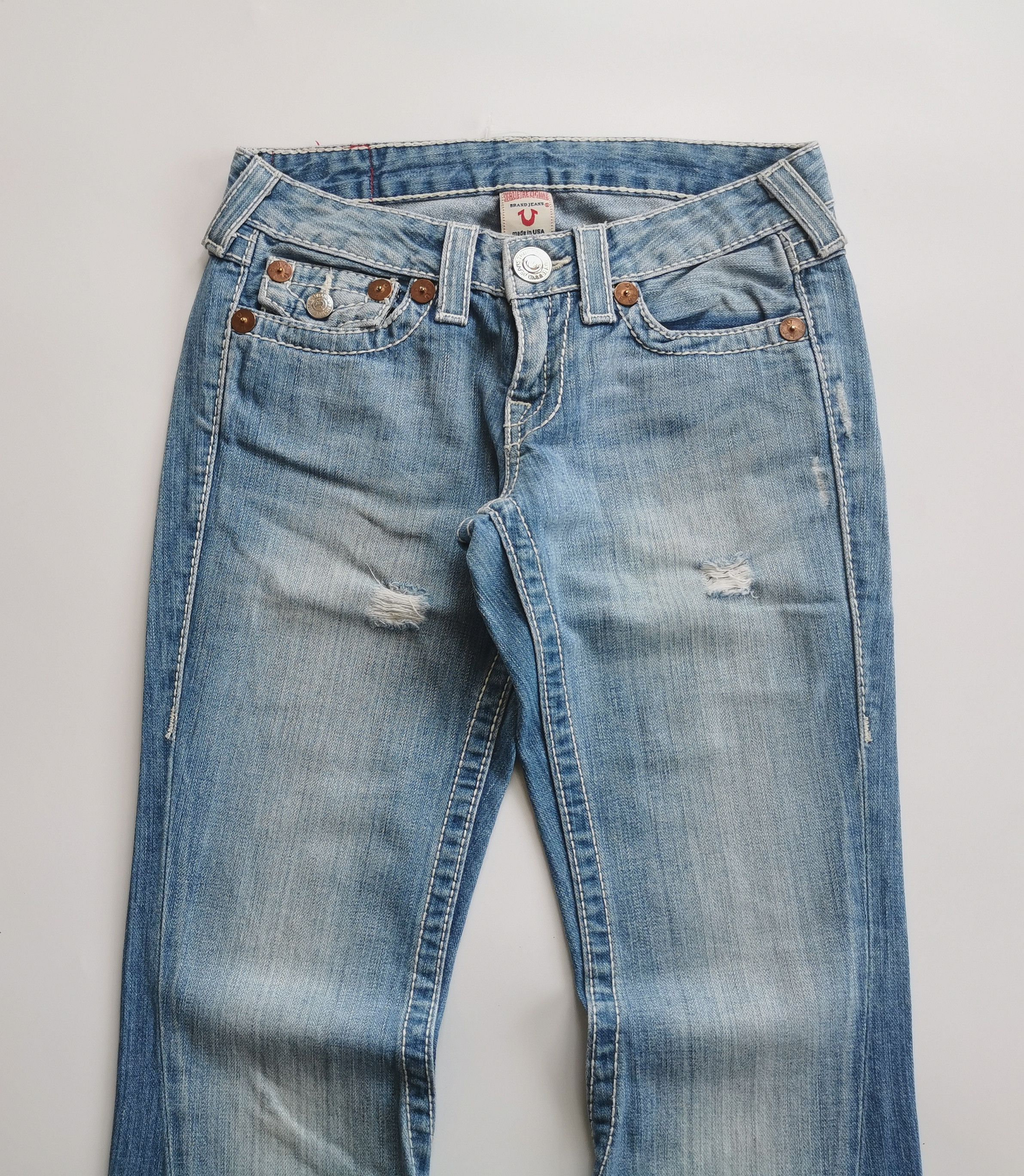 True Religion Vintage TRUE RELIGION American Japanese Style Bootcut Jeans Size 27" / US 4 / IT 40 - 5 Thumbnail