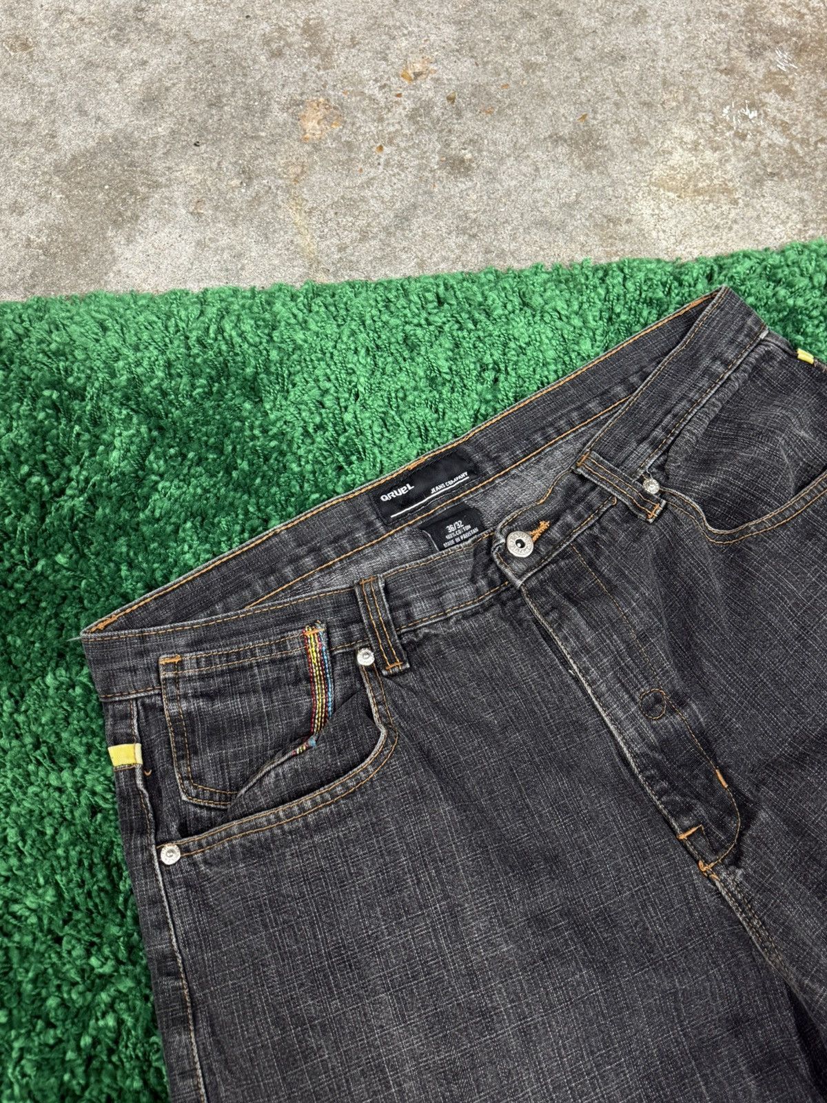 Vintage Vintage QRuel Y2k 00s Rainbow Cotton Candy Pocket Denim 36 Size US 36 / EU 52 - 5 Thumbnail