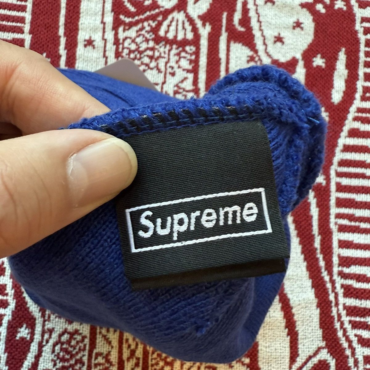 New Era × Supreme FW17 Supreme x New Era S logo Beanie Royal Blue Box Logo Size ONE SIZE - 7 Thumbnail