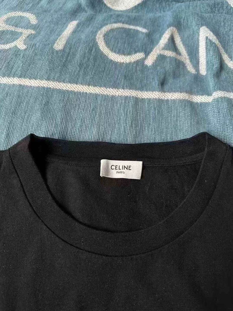 Celine Celine Short Sleeve Cropped TShirt Size US M / EU 48-50 / 2 - 2 Thumbnail
