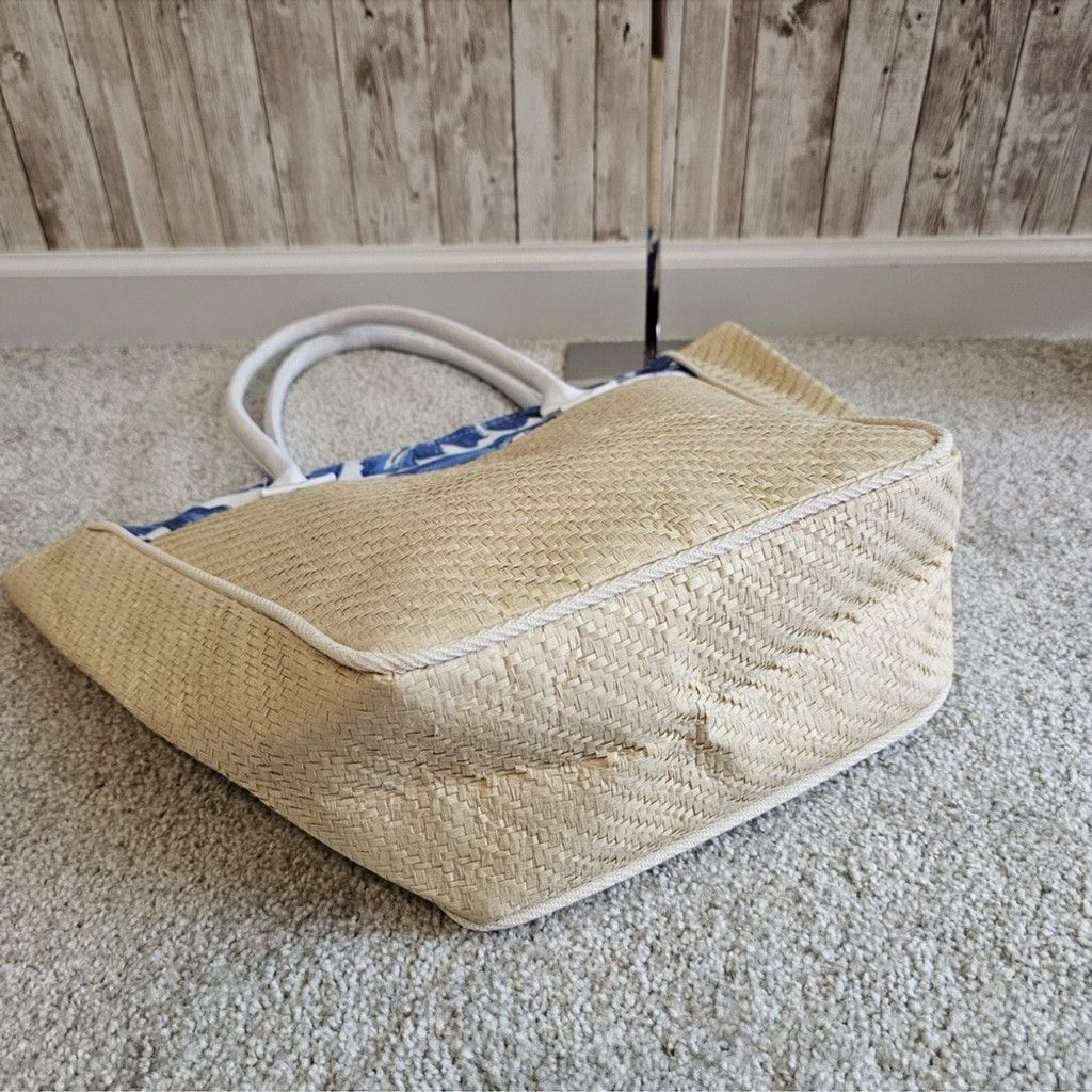 Dolce & Gabbana Dolce & Gabbana NWOT Tan and Blue Rattan Tote Bag Size ONE SIZE - 6 Thumbnail