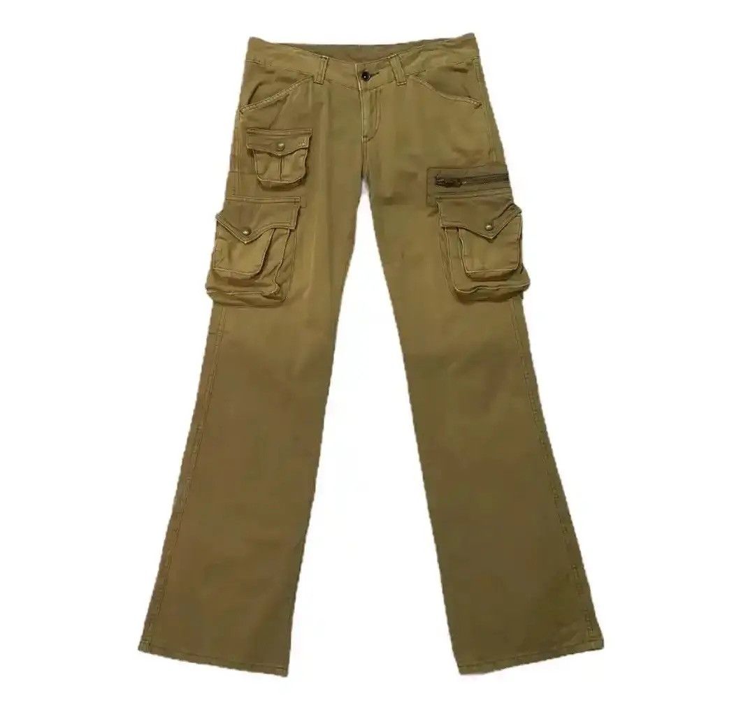 If Six Was Nine 💥FLARE/BOOTCUT Vintage ET BOITE JAPAN Multi-Pocket Cargo Size US 31 - 1 Thumbnail