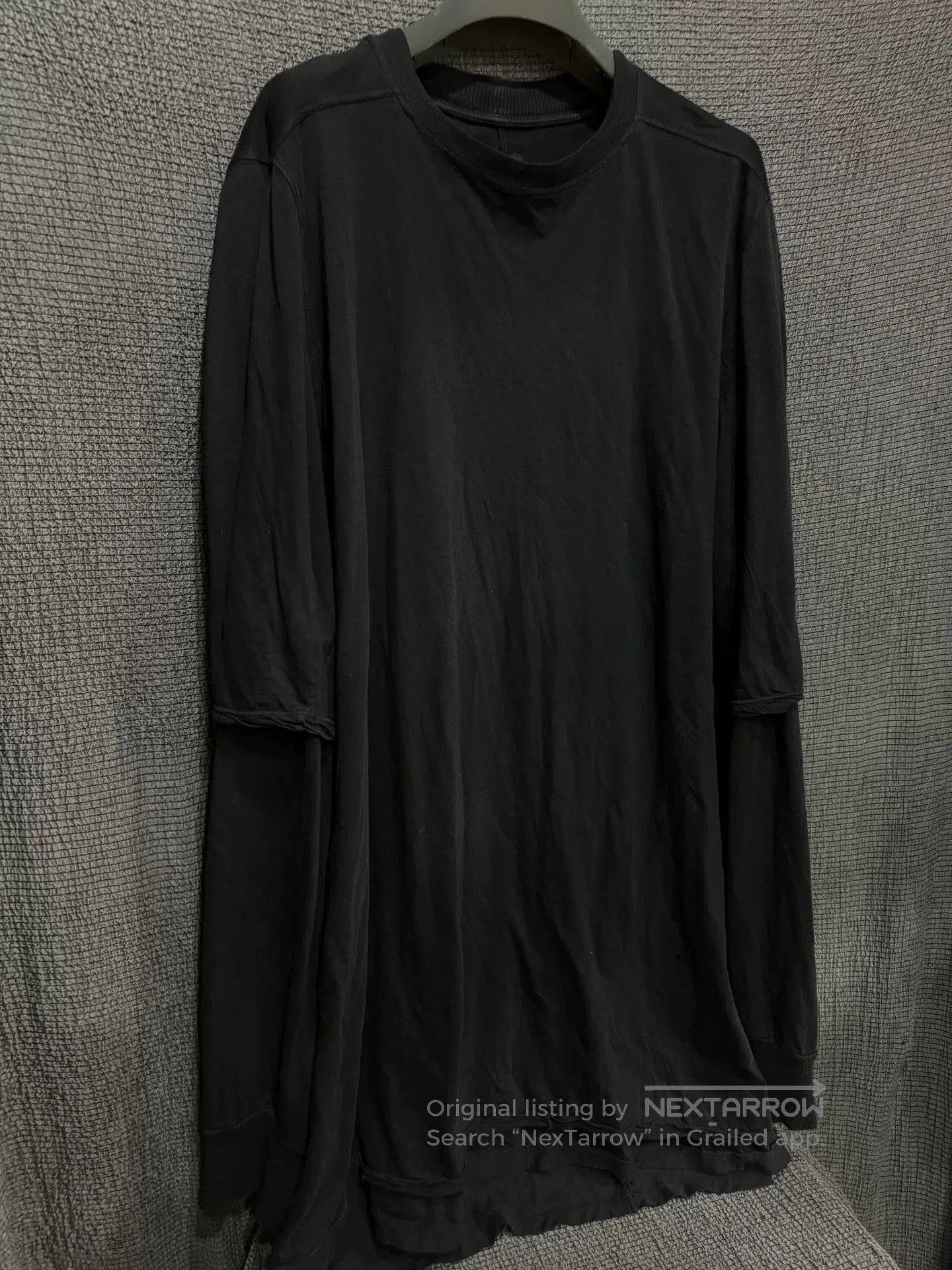Rick Owens oversized black long sleeve shirt by rick owens. Size US XL / EU 56 / 4 - 2 Thumbnail