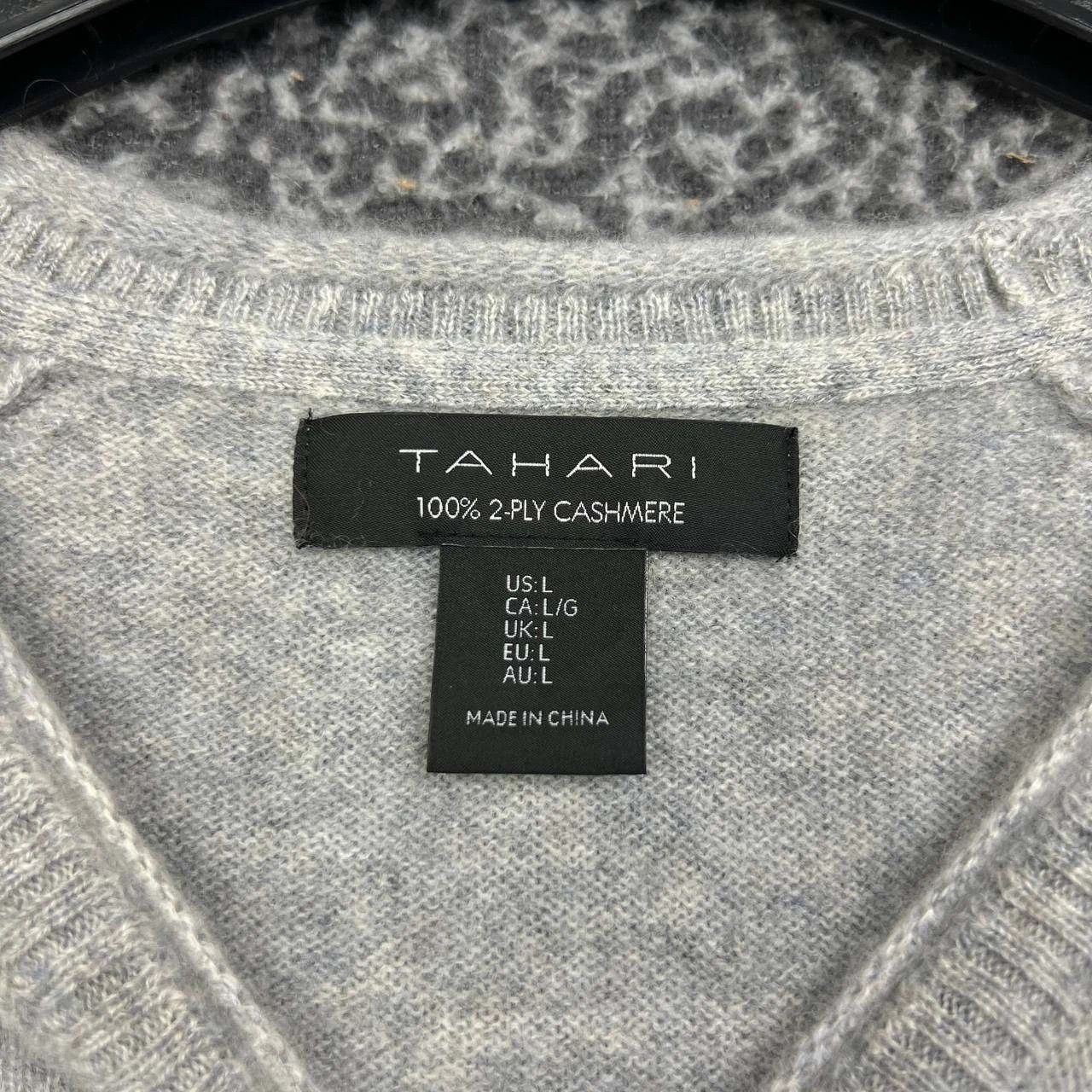 Other Tahari Sweater Women Knit Crew Neck 100% 2-Ply Cashmere L Size L / US 10 / IT 46 - 3 Thumbnail