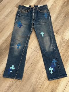 Jyeity Fall Savings Men Casual Pockets Zipper Button Vintage Bell-bottoms  Trousers Pants Gallery Dept Sweatpants Blue Size L