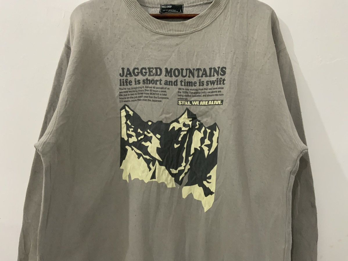 Japanese Brand Hill Crop Jagged Mountains Sweatshirt Size US L / EU 52-54 / 3 - 4 Thumbnail