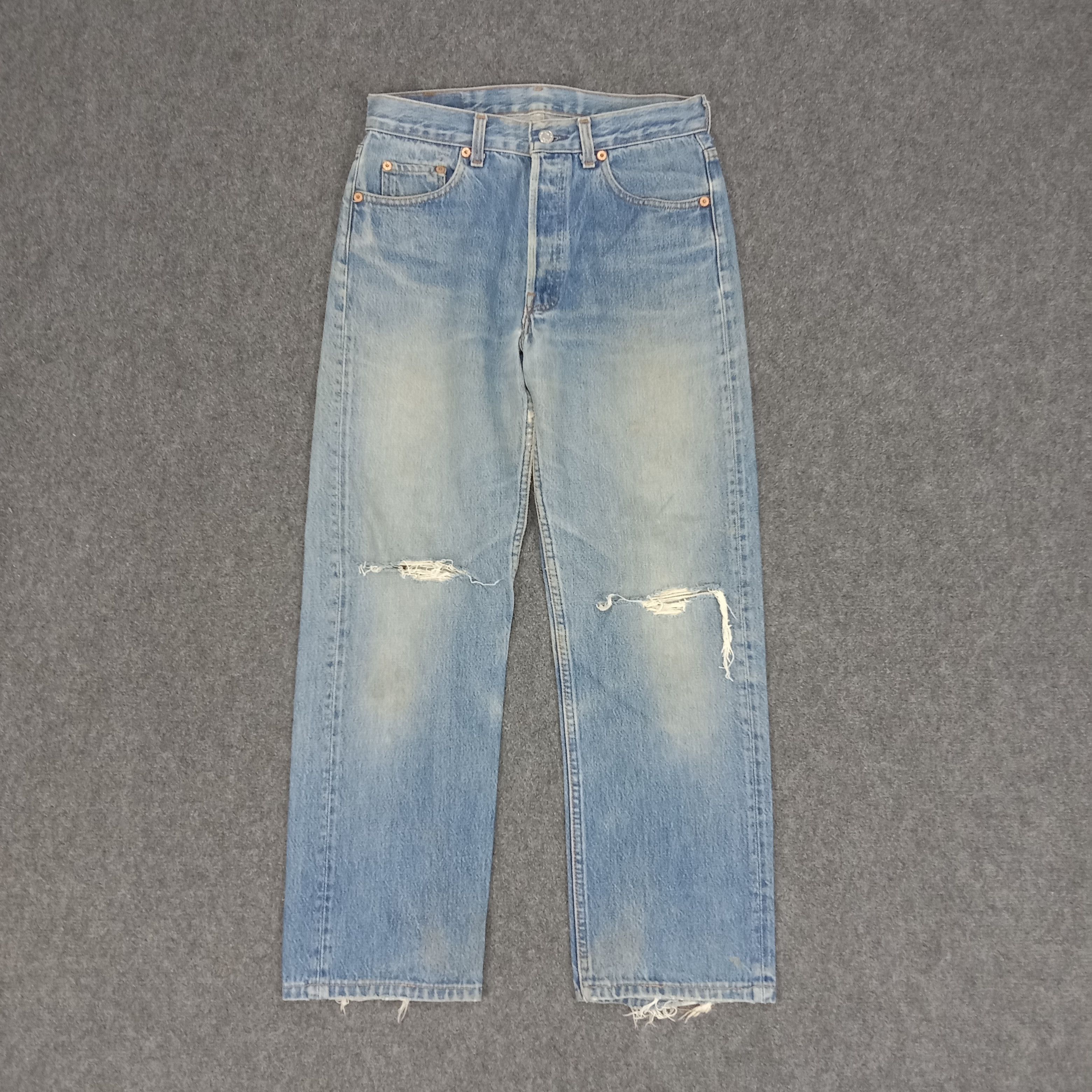 Levi's × Vintage Levi's American Distressed Style Denim Jeans Size US 29 - 1 Thumbnail