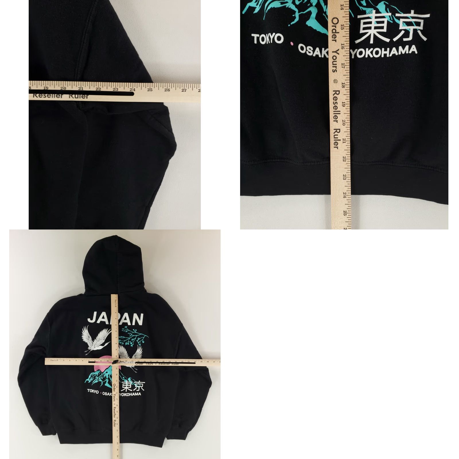 Mad Engine VINTAGE Mad Engine Hoodie Sweatshirt Japan Stork Mount Fuji Black Mens L Size US L / EU 52-54 / 3 - 8 Thumbnail