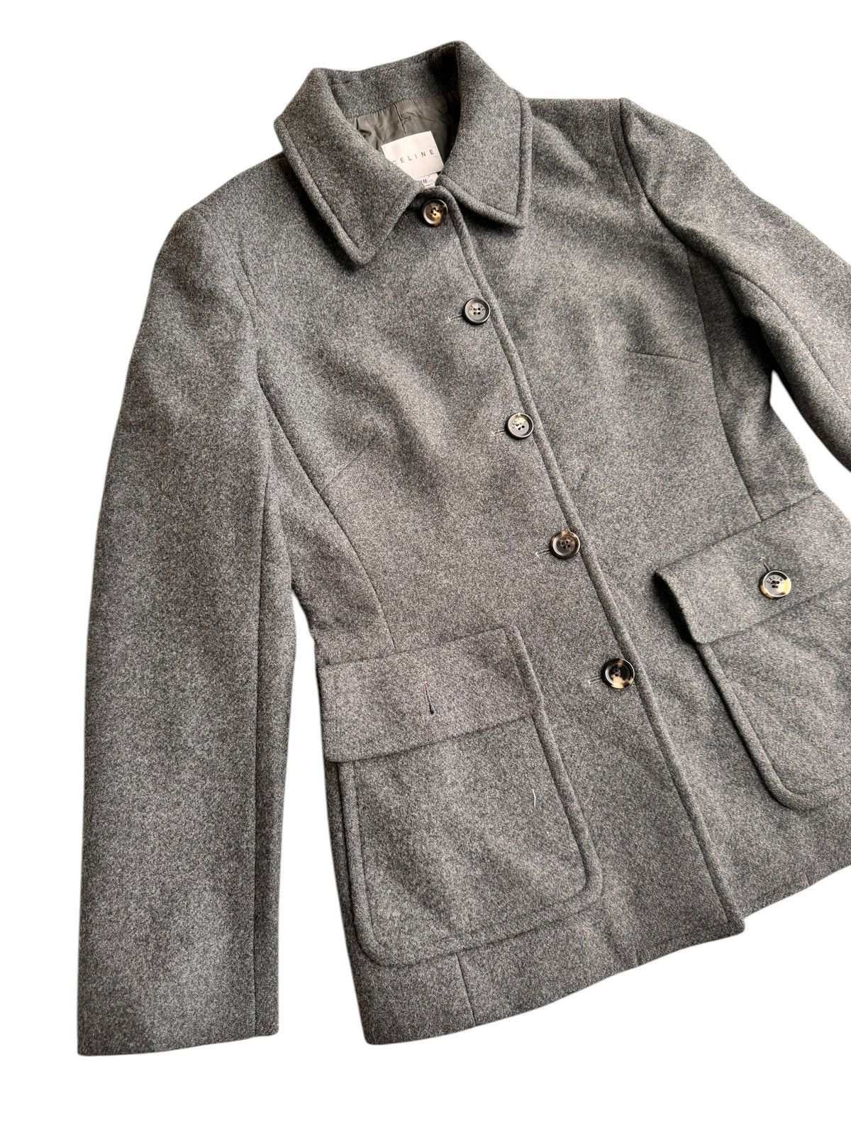 Celine 🔥 Designer Celine Coats Wool Jacket Women Size S / US 4 / IT 40 - 4 Thumbnail