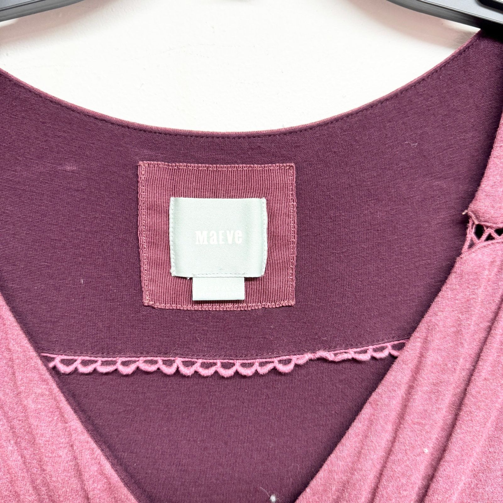 Anthropologie Anthropologie Maeve Women Purple Wrap Dress berry Size XS Size XS / US 0-2 / IT 36-38 - 3 Thumbnail