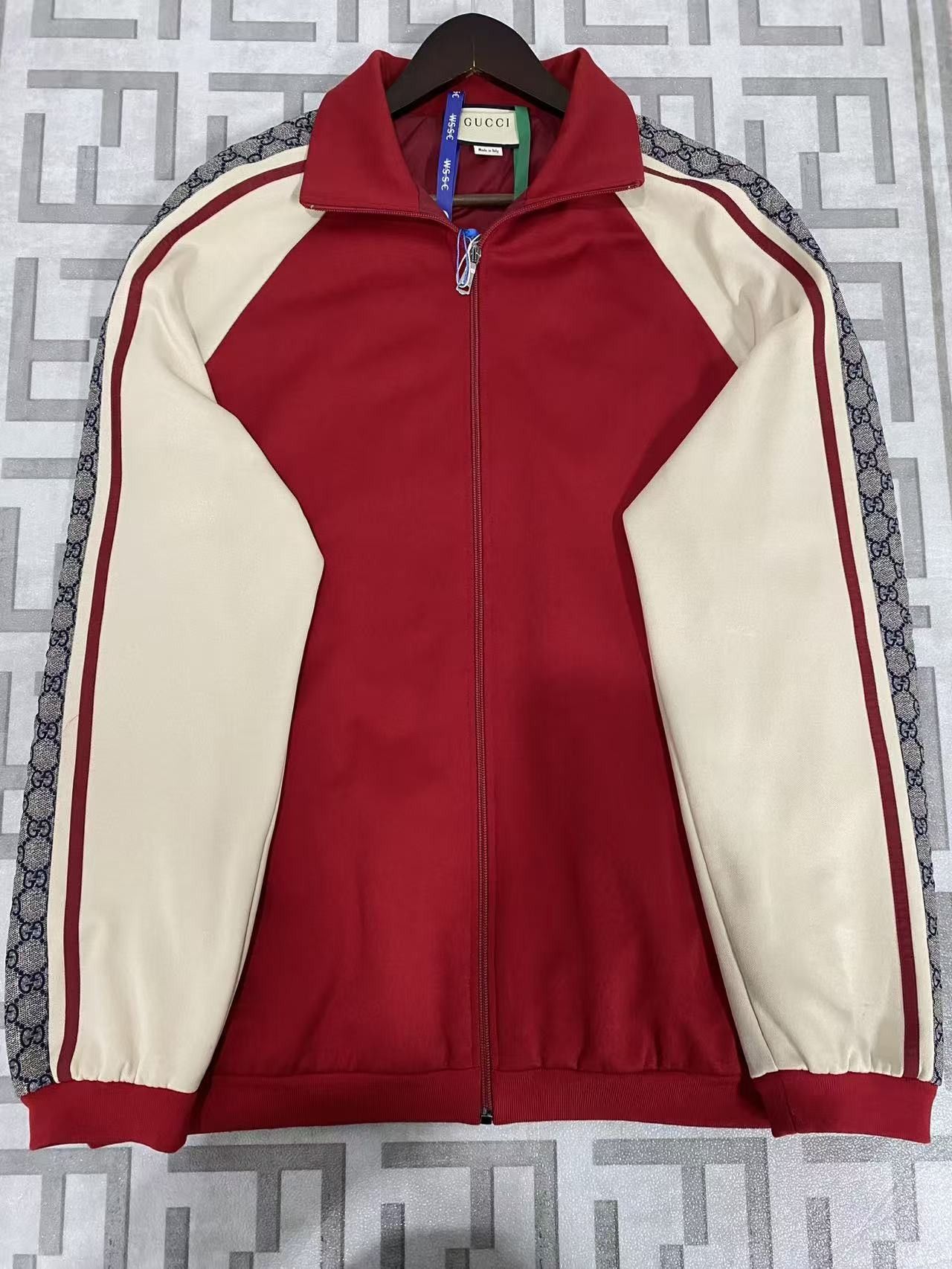 Gucci Gucci GG Logo Stripe Track Jacket Size L Size US L / EU 52-54 / 3 - 1 Thumbnail