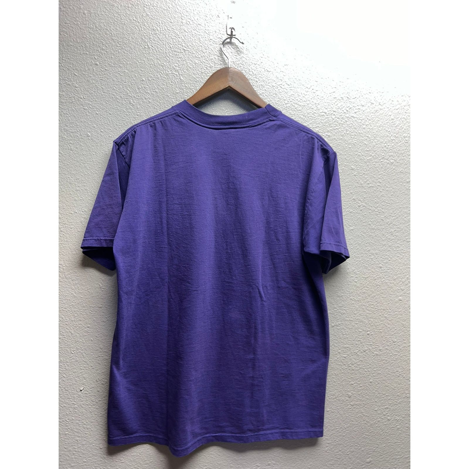 Jerzees Vintage Purple Blank Shirt Jerzees USA Made 50/50 Tee 90s L Size US L / EU 52-54 / 3 - 5 Thumbnail