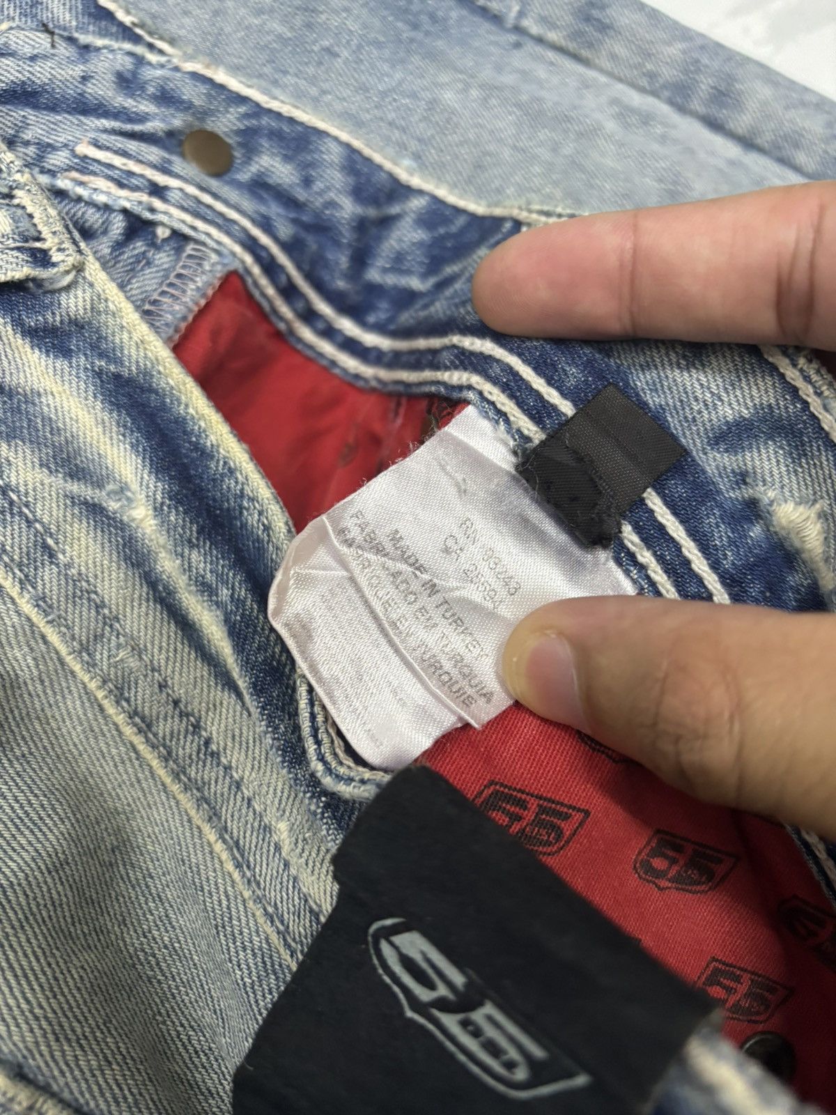 55DSL × Diesel 🔥VINTAGE 55DSL DISTRESSED DENIM JEANS Size US 33 - 12 Thumbnail