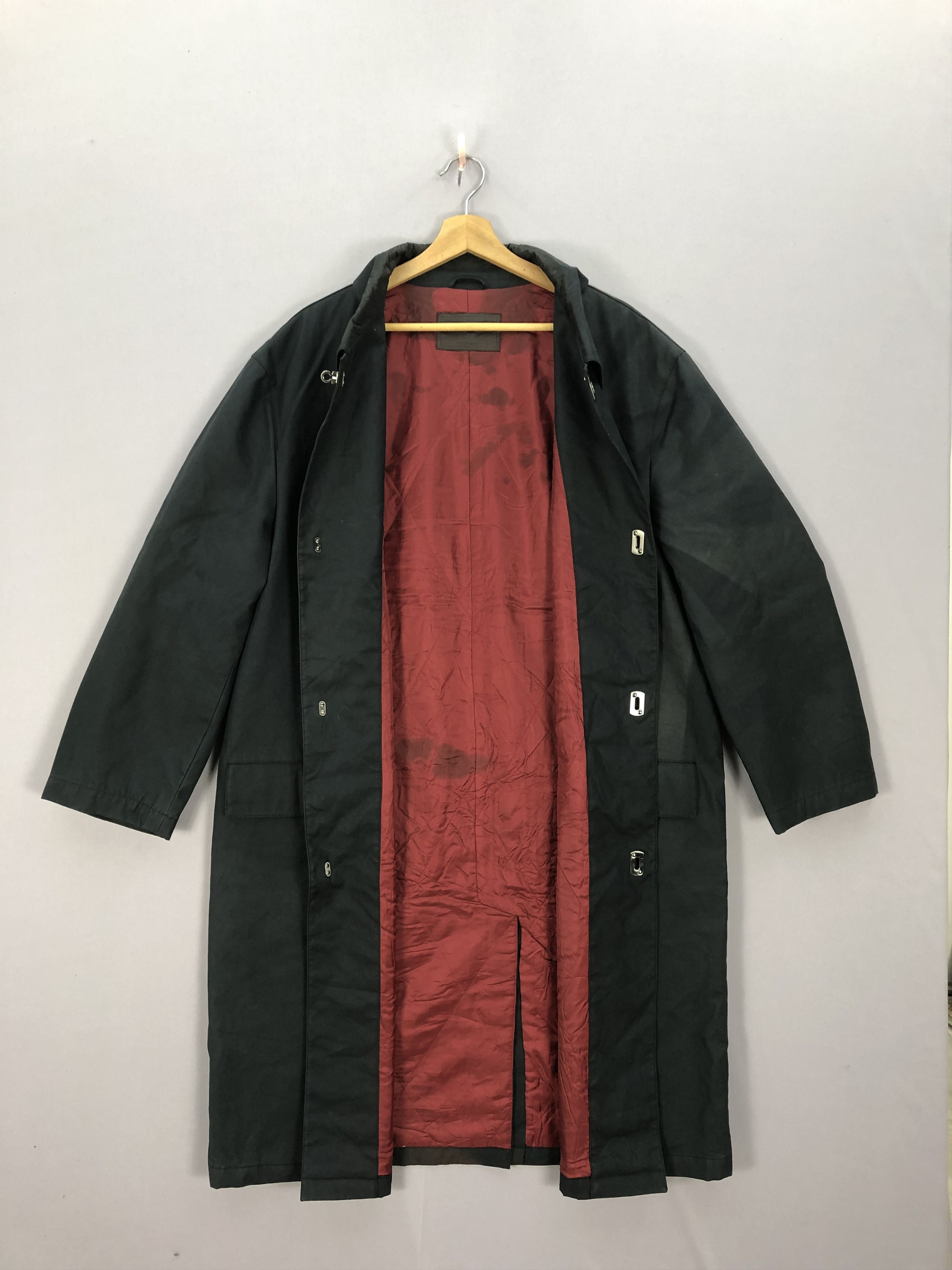 Salvatore Ferragamo × Vintage Vintage 90s Salvatore Ferragamo Long Coat Jackets Size US L / EU 52-54 / 3 - 6 Thumbnail