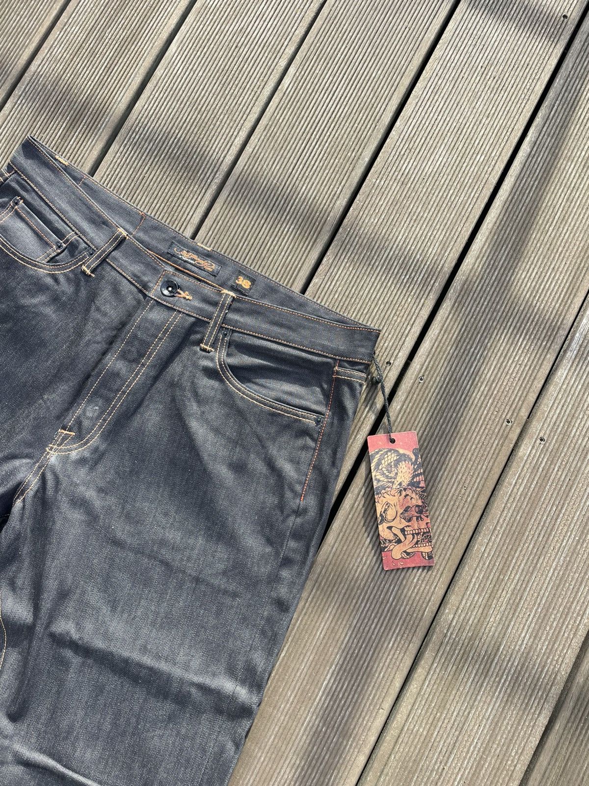 Ed Hardy Ed Hardy 2009 denim jeans men’s regular straight W38 x L34 Size US 38 / EU 54 - 5 Thumbnail