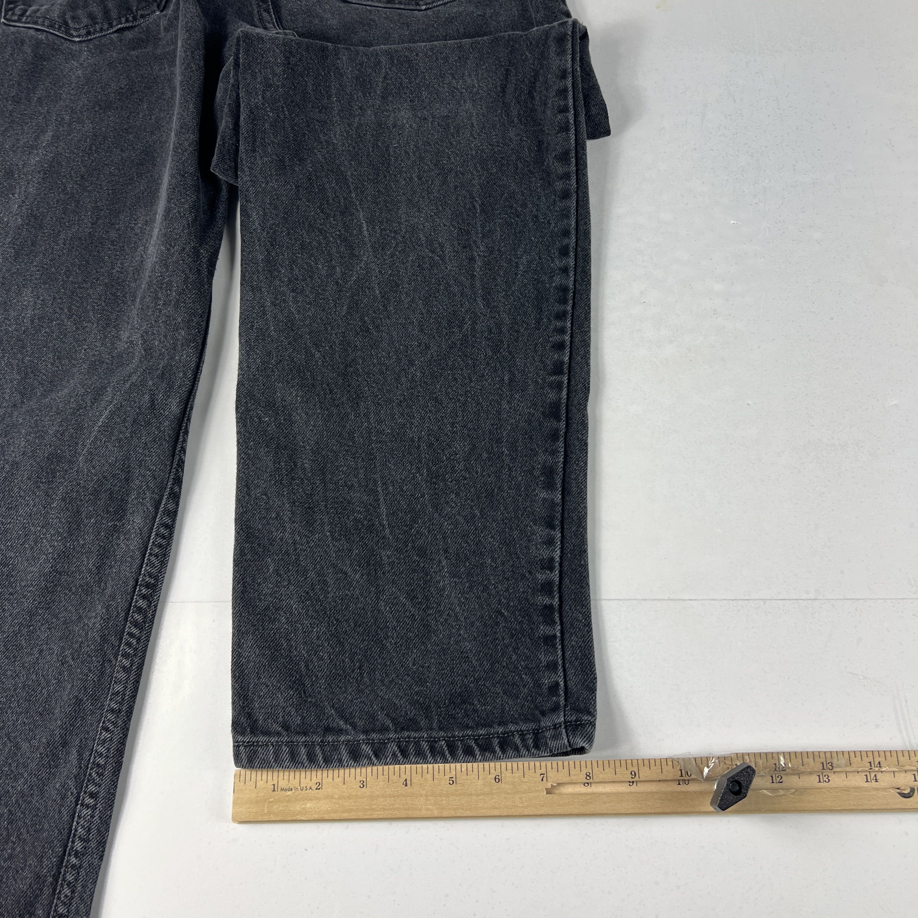 Levi's × Vintage Y2K Levi's Jeans 550 Relaxed Black Faded Denim Size US 34 / EU 50 - 15 Thumbnail