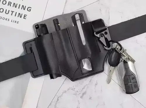 Japanese Brand × Leather Multifunctional Storage Tool Pocket Size ONE SIZE - 3 Thumbnail