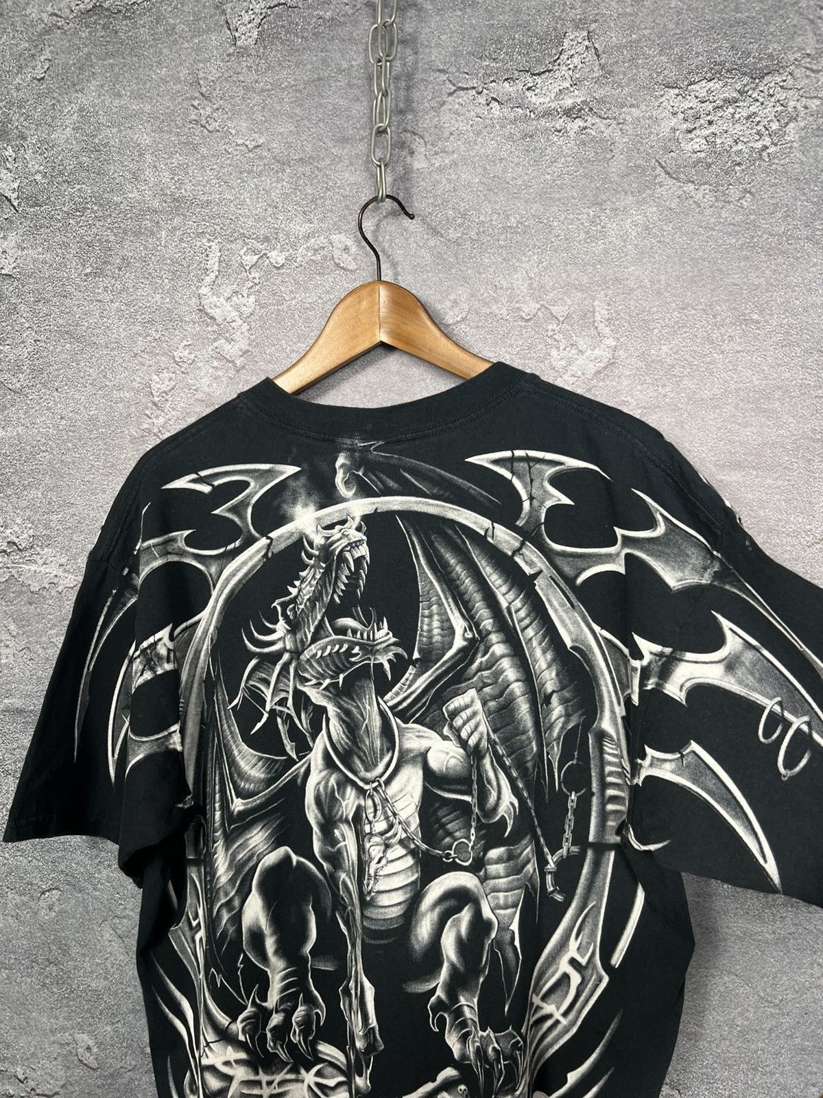 Liquid Blue Vintage Liquid Blue Dragon 2001 Graphics All Over Print Tee Size US XL / EU 56 / 4 - 15 Thumbnail